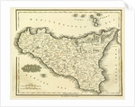 Map Sicily, Italy by Anonymous