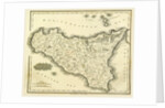 Map Sicily, Italy by Anonymous