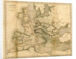 Map Europe end of the fifth century by Anonymous