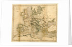 Map Europe end of the fifth century by Anonymous