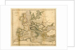 Map Europe end of the fifth century by Anonymous