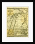 Map, History of Michigan, 1839, civil and topographical, in a compendious form by Anonymous