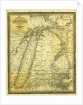 Map, History of Michigan, 1839, civil and topographical, in a compendious form by Anonymous