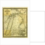 Map, History of Michigan, 1839, civil and topographical, in a compendious form by Anonymous