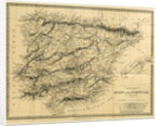 Map Spain and Portugal, The Wars of Succession of Portugal and Spain from 1826 to 1840 by Anonymous
