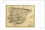 Map Spain and Portugal, The Wars of Succession of Portugal and Spain from 1826 to 1840 by Anonymous