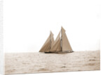 Shamrock I and Columbia, the start, Columbia (Sloop), Shamrock I (Yacht) by Anonymous