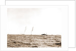 Columbia and Shamrock I coming for the line, Columbia (Sloop), Shamrock I (Yacht) by Anonymous