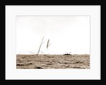Columbia driving by the Shamrock I, Columbia (Sloop), Shamrock I (Yacht) by Anonymous