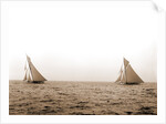 Shamrock I and Columbia two minutes after start, Columbia (Sloop), Shamrock I (Yacht) by Anonymous