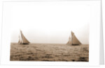 Shamrock I and Columbia two minutes after start, Columbia (Sloop), Shamrock I (Yacht) by Anonymous