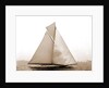 Columbia coming for the finish, Columbia (Sloop), 1899 by Anonymous