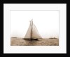 Shamrock I crossing finishing line, Shamrock I (Yacht) by Anonymous