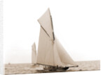 Columbia and Shamrock I maneuvering before the start, Columbia (Sloop), Shamrock I (Yacht) by Anonymous