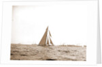 Columbia at the finish, Columbia (Sloop), 1899 by Anonymous