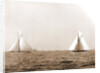 Columbia and Shamrock I, the start, Columbia (Sloop), Shamrock I (Yacht) by Anonymous