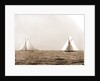 Columbia and Shamrock I, the start, Columbia (Sloop), Shamrock I (Yacht) by Anonymous