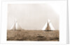 Columbia and Shamrock I, the start, Columbia (Sloop), Shamrock I (Yacht) by Anonymous