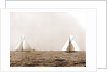 Columbia and Shamrock I, the start, Columbia (Sloop), Shamrock I (Yacht) by Anonymous