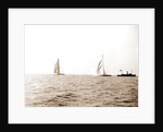 Columbia and Shamrock I after the start, Oct. 19, '99, Shamrock I (Yacht) by Anonymous