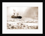 Car ferry turning in ice, Detroit River by Anonymous