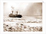 Car ferry turning in ice, Detroit River by Anonymous