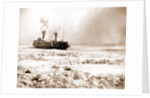 Car ferry turning in ice, Detroit River by Anonymous