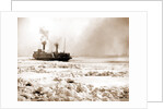 Car ferry turning in ice, Detroit River by Anonymous