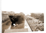 Str. Harvard in the slip, Detroit, Harvard (Freighter), 1900 by Anonymous