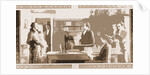 Benjamin Franklin opening first subscription library in Philadelphia, Mills by Anonymous