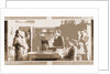 Benjamin Franklin opening first subscription library in Philadelphia, Mills by Anonymous