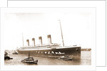 White Star S.S. Olympic guided in by tugboats Geo. K. Kirkham and Dowmer, Olympic (Steamship) by Anonymous