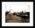 Unloading at ore docks, Cleveland by Anonymous