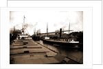 Unloading at ore docks, Cleveland by Anonymous