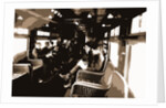 Buffet library car on a deluxe overland limited train, Railroad dining cars by Anonymous