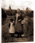 Children of Laren going to school by Albert Neuhuys