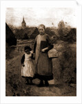Children of Laren going to school by Albert Neuhuys
