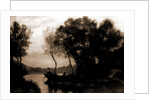Just before sunrise by Jean-Baptiste-Camille Corot