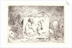 Nymph Astride a Satyr, 1763 by Jean-Honoré Fragonard