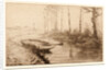 The Canal, Morning Light (Le Canal, effet du matin) by Alphonse Legros