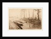 The Canal, Morning Light (Le Canal, effet du matin) by Alphonse Legros