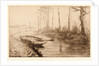 The Canal, Morning Light (Le Canal, effet du matin) by Alphonse Legros