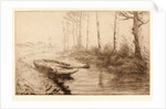 The Canal, Morning Light (Le Canal, effet du matin) by Alphonse Legros