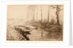 The Canal, Morning Light (Le Canal, effet du matin) by Alphonse Legros