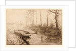 The Canal, Morning Light (Le Canal, effet du matin) by Alphonse Legros