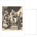 The Virgin and Child with St. Jerome and Tobias, Presented by the Archangel Gabriel by Marco Dente