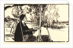 The Landscape Painter (Le paysagiste), 1912 by Auguste Louis Lepère
