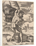 Standard Bearer, 16th century by Marcantonio Raimondi