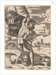 Standard Bearer, 16th century by Marcantonio Raimondi