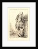 Standing Man, Leaning on His Elbow (L'Homme Debout), ca. 1710 by Jean-Antoine Watteau